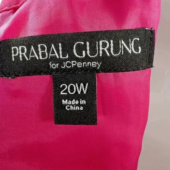 Prabal Gurung Wide Leg Tall Jumpsuit Romper 20W Pink Neck Bow Detail Barbiecore - Picture 2 of 16